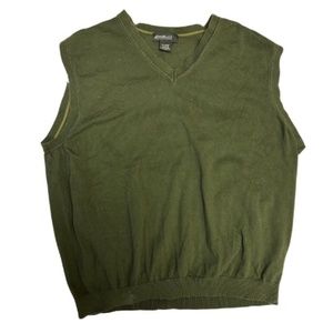 Dark Green Eddie Bauer Sweater Vest